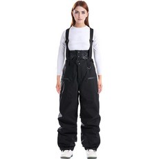 小眾設計新款滑雪褲，女款背帶加厚夾棉保暖，單雙板防風防水冬季滑雪褲