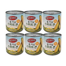코스트코 리치스 홀커널 스위트콘 옥수수콘 캔 통조림 샐러드, 340g, 6개