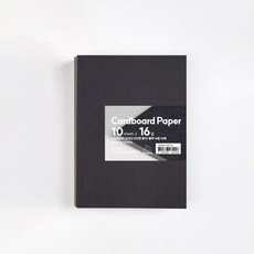 PaperPhant 하드보드지 (두껍고 단단한 종이) cardboard paper 블랙, 16절 10매