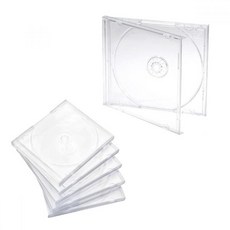 케이스 음반 쥬얼 CD 시스루 클리어 커버 통 SG-3DP19-814, 단품, 단품