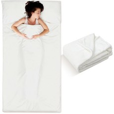 Remagr 성인용 플란넬 침낭 라이너 푹신한 시트 및 캠핑 겨울용 따뜻하고 두꺼운 배낭여행 호텔 여행 지퍼가 달린 침낭(그레이 248.9 x 119.4cm(98 47인치)), 90 x 41", 베이지 화이트