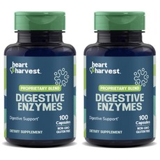 Heart & Harvest 프로프리어터리 블렌드 다이제스티브 엔자임 캡슐, 2개, 100정