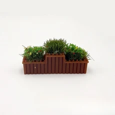 미니 꽃밭 화려한 모델 미니어처 사진 촬영 모래 테이블 인형집 DIY 공예 장식 데코, E