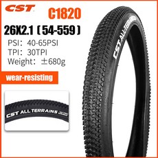 C-1820 C-1446 내마모성 산악 자전거 타이어 1.75 2.1 CST 외부 20 27.5 29 인치, 01 C1820 26X2.1