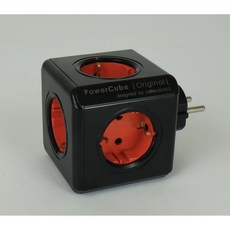 파워아트큐브V1 선없는 5구 고용량 디자인멀티탭, 1개, 블랙, 77mm