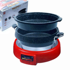 태유 웰쿡 분리형 전기쿠커 TC-N8500G 3L 국산 주물 그릴+냄비세트