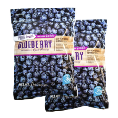 칠레 블루베리 1kg x 2개 무인공 첨가물 급속냉동 스무디 요거트토핑, 1세트
