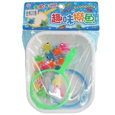 生ST 撈金魚 日系撈魚樂 夜市撈魚ST031 趣味撈魚遊戲 ST安全玩具, 多色, 1套