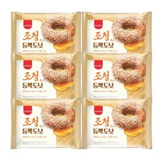 삼립 조청 듬뿍도넛, 6개, 60g