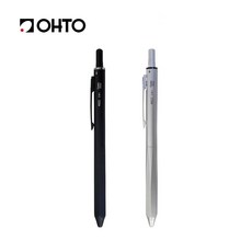 OHTO 오토 멀티펜 MS02 오토리필심 이니셜각인, 실버, 각인O문구배송란적기, 실버