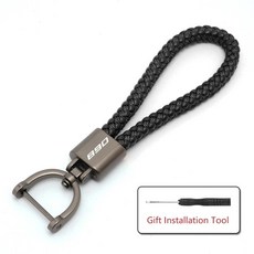 오토바이 키 커버 쉘 케이스 키체인 키링, 1개, 6. Keychain Black