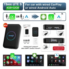 CarlinKit 5-in-1 Lite S Android TV Box CarPlay Ai Box Netflix 무선 CarPlay 및 Android Auto 지원 HDMI, 01 CarlinKit Genuine, 02 LITE S 32GB New
