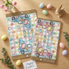 CWIOQPYI 부활절 주방 타월 토끼 접시 타월 2세트 버팔로 격자무늬 핸드 선물 장식 봄 욕실용 40.6 x 61cm(16 24인치) - D05 202251, Buffalo Plaid Truck