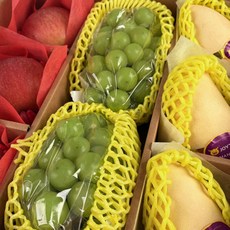 상상의나라 제철 과일 선물 세트 3종 (혼합과일세트) 골드망고 샤인머스켓 사과, 1세트