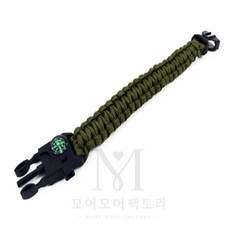 모어팩 재난용품 나침반팔찌, 검정색