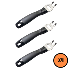 워크웰 불판 집게 석쇠 들게 오프너, 3개, 블랙