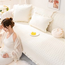 코팅블루 부드럽고 포근한 순면 논슬립 쇼파패드