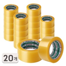 금성 K&T 박스테이프 경포장 48mm x 50M, 투명, 20개