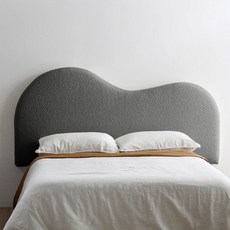 hiw 悉屋 床頭靠墊, 泰迪絨-煙灰,60*130cm