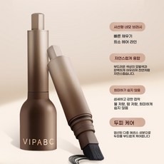 xinlin-134 헤어 라인 채우기 머리 교체 롤빵 라인 수리 그림자 펜 자연 커버 높은 헤어 라인 채우기, 다크 브라운, 1.5ml, 1개, 1.5ml