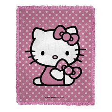 Northwest 우븐 자카드 담요 116.8 x 152.4cm(46 x 60인치) 쿠로미 슈가 앤 스컬, Perfect Polka Dots