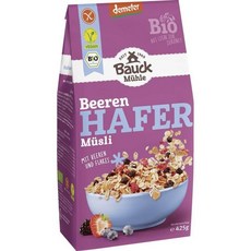 바우크밀 유기농 베리 오트 뮤즐리 Bauck mill Organic Berry Oat Muesli 425g, 1개