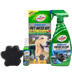Turtle Wax 車內強效清潔去味組 50692 車內／居家適用 寵物毛髮尿漬異味專用 美國原裝 庫柏蒂諾, 1個