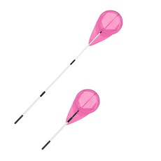 3단 알루미늄 잠자리채 대형 3호-핑크 200cm 2m