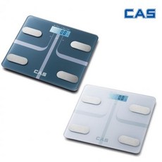 CAS 디지털 인바디 체중계 가정용 LCD표시 슬림 평면 바닥 저울 대형패널 디스플레이, 화이트