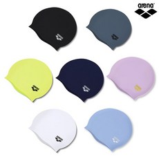 아레나 실리콘 수모 수영모자 수영모 아동 공용 A2AC1AC01 프리미엄 강습용 남성 여성, 아레나 실리콘수모 플레인 A2AC1AC01, 네이비
