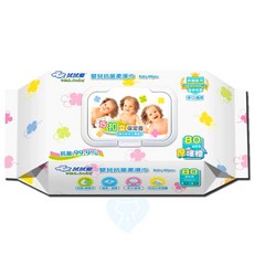 拭拭樂 OMA.Baby 嬰兒柔濕巾 80抽 台灣製造 溫和潔淨 超厚水潤, 1個, 拭拭樂嬰兒抗菌柔濕巾80抽(幸運草), 80