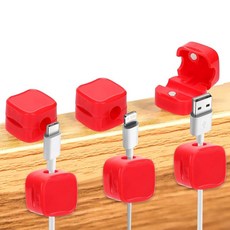 NQEUEPN 휴대폰 충전기 와이어 홀더 6개 자석 책상 케이블 클립 자체 접착 코드 오거나이저 매니저 키퍼 홈 오피스 주방 벽 자동차 책상용(레드) 315671 892987, NQEUEPN 휴대폰 충전기 와이어 홀더 6개, 자석