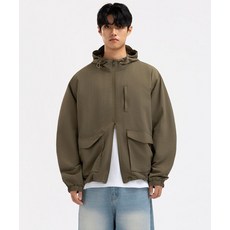언더오프 2way 후드 윈드브레이커 자켓 점퍼 카키 471698