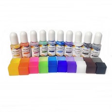 레진염료 (10색) 크리스탈 UV 색소, 브라운, 1개