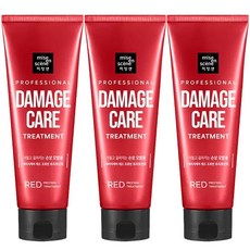 [미쟝센]미쟝센 데미지케어 레드 프로틴 트리트먼트 180ml 손상모 집중영양공급 코팅효과, 3개