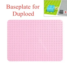 큰벽돌 밑판 크기 빌딩 블록 바닥 장난감 DIY 겹친 크리스마스 부활절 선물 2432 도트, 03 Pink