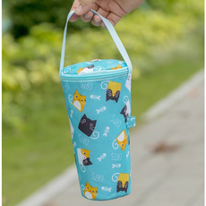 소울파리 텀블러 가방 러닝 골프 물통 파우치, 1개, 파랑