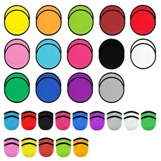 V-chen 5피스 접이식 플라잉 디스크 팬 세트 가방 포함 24.9cm9.8인치 블랙 에그 패브릭 해변 디스크 결혼 선물 파티 야외 활동용 188381