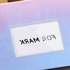 물류창고 투명 접착 라벨스티커 10P 4x3 선반라벨지