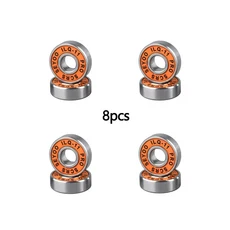 롤러 스케이트용 8Pcs 608 2RS 11 ILQ 베어링 인라인 8x22x7mm 스케이트보드 스케이트, 03 오렌지