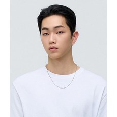 MUSINSA STANDARD 드롭 체인 네크리스 [실버]