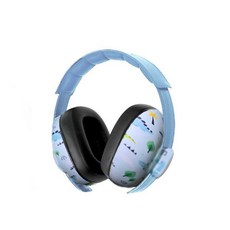 BAMiNi Safe 嬰兒防噪音耳罩, 小恐龍藍, 1個, 1個裝