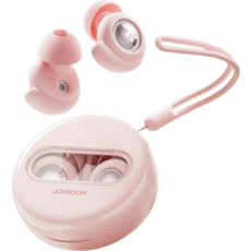 JOYROOM 隔音耳塞 柔軟親膚 輕巧隱形 螺旋仿生設計 可水洗, 粉嫩配色, 1個