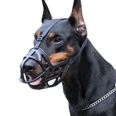 5H펫 안전한 실리콘 강아지 입마개 짖음방지 교육용, S, 1개, 블랙