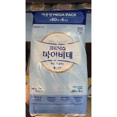 마이비데 크리넥스 클린케어 화장실용 물티슈 캡형, 55g, 60매, 6개