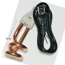 전기 히터봉 물 온수 가열기 데우는기계 히팅, 소형 도금구리 600W