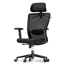 FlexiSpot 사무용의자 OC3 더블메쉬 하중136KG 튼튼한컴퓨터의자 편안함 메쉬의자 A/S 3년, 블랙