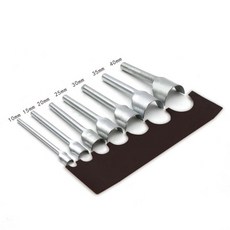 1Pcs 1/2 10mm-50mm 가죽 공예 도구 반원형 커터 펀치 손 아크 용접 모양의 스트랩 DIY, 1개, 03 35mm