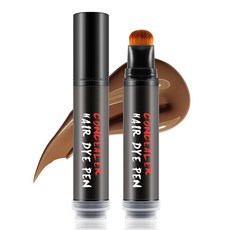 GEUUFEA 헤어 루트 터치업 펜 여성 남성용 임시 그레이/화이트 커버 반영구 헤어라인 파우더 스틱 탁 가능 휴대용블랙 20ML [호환], #03, 1