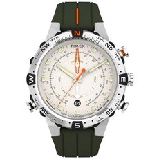 Timex 남성용 익스페디션 타이드-템프-컴퍼스 45mm 시계 블루/실버톤 스포츠, 그레이/실버 톤